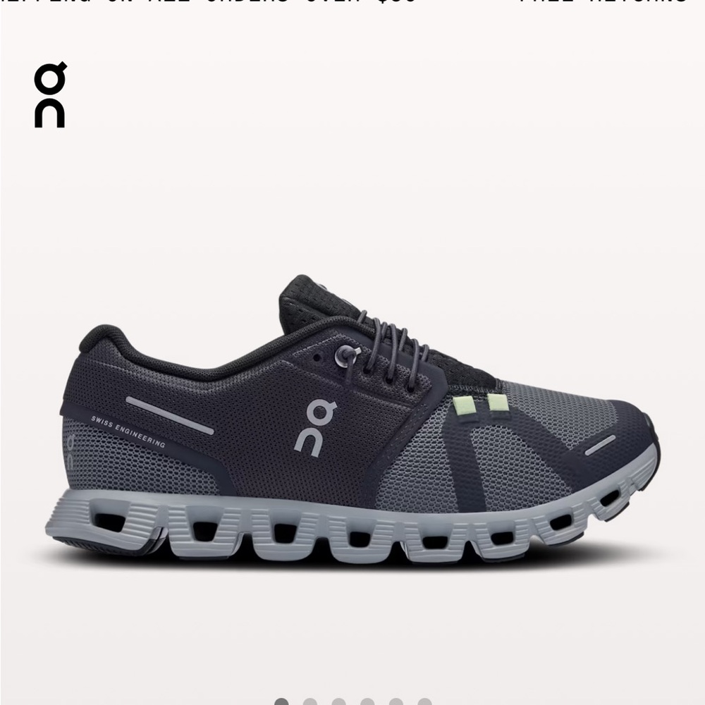 On cloud Running womens Black and Gray Shoes